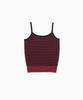Tudument Stripe Sleeveless Knit Top Navy