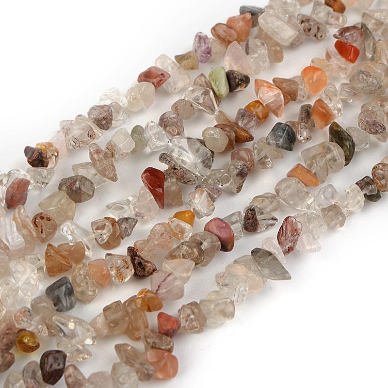 Natural Stone Beads Irregular Crystal Aquamarines Amethysts Gravel Chips Beads For Jewelry Making DIY Bracelet Necklace Accessor
