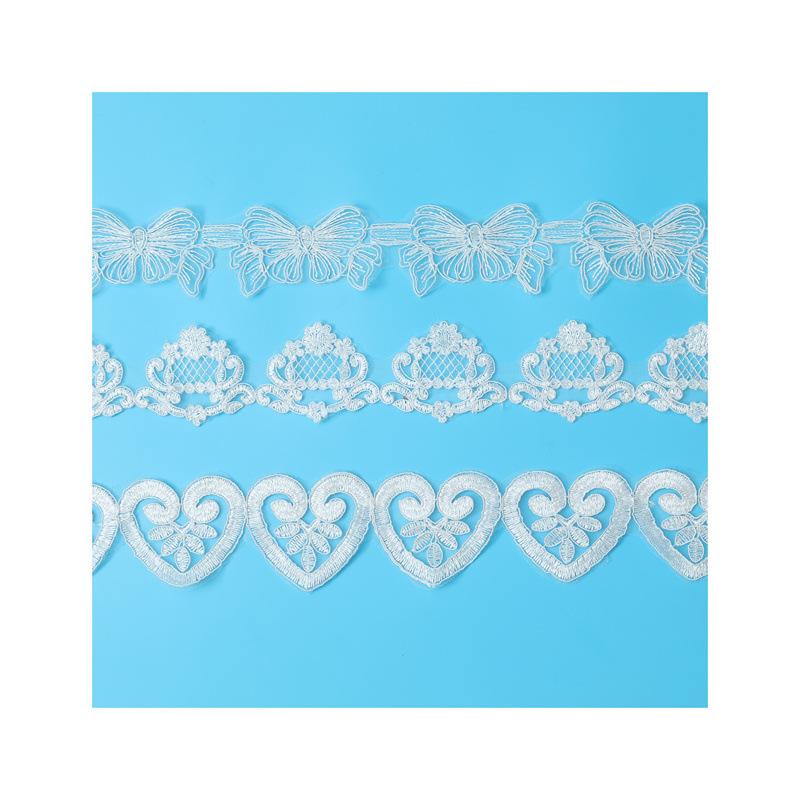 Small Barcode Car Bone Lace Children'S Clothing Hanfu Ethnic Style Embroidery Lace Clothing Accessories Lace Sequins