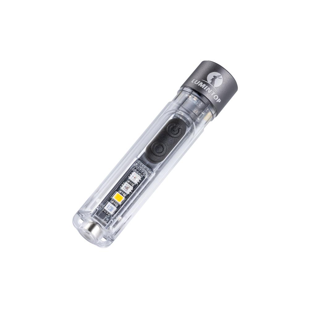 Lumintop Torch Rechargeable Mini Portable Keychain LED Super Bright Flashlight with Magnetic Base for Outdoor Camping