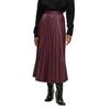 BOSS Womens/Ladies Veplika Faux Leather Pleated Midi Skirt
