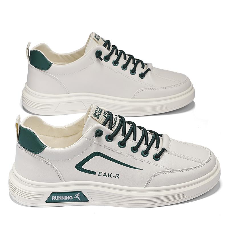 Fashion 2025 New Trendy Versatile Cloth Shoes Men's Spring New Breathable White Shoes Men's Sports and Leisure Board Shoes Trendy Shoes