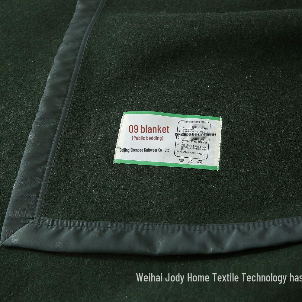 Militärgrüne 60% Woll-Decke für Wohnheim oder Sofa