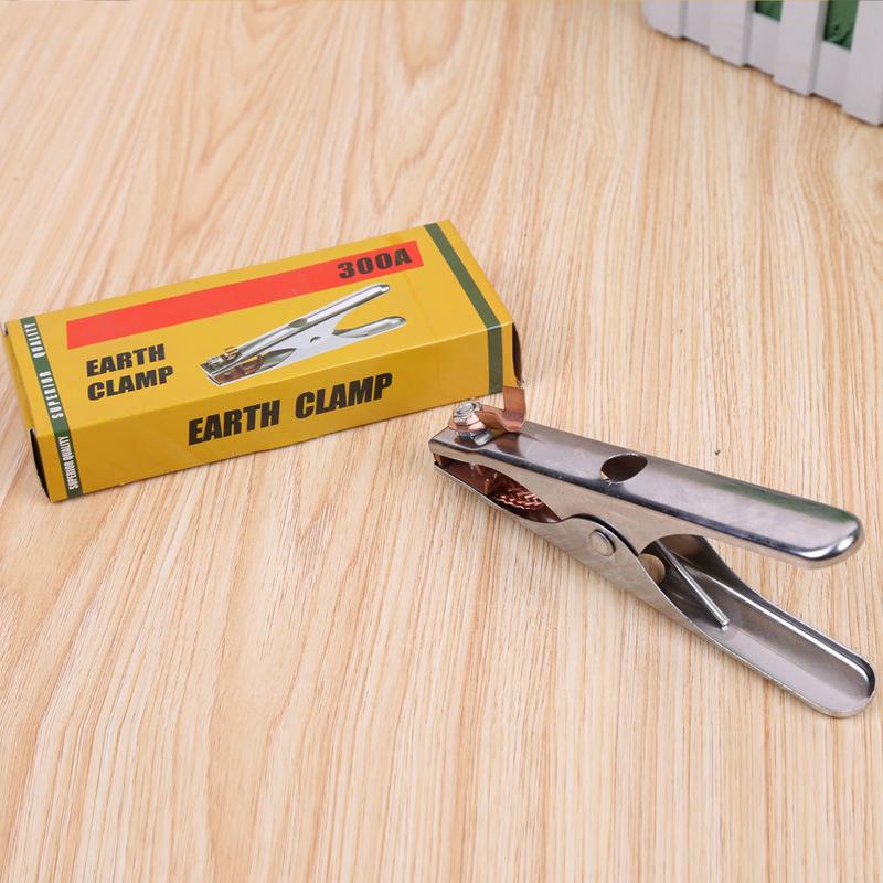 Red Copper Gas Shielded Welding Pliers and Ground Clamp