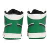 Jordan Air Jordan 1 Slip Resistant Slip Resistant Mid top Vintage Basketball Shoes Men's White Green 852542-301(Team210-)