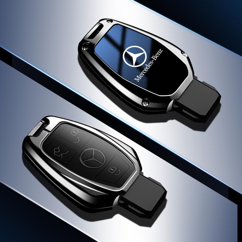 

GLC GLB 3 Buttons Car Zinc Alloy Key Case Cover Shell Fob For Mercedes Benz CLS CLA GL R SLK AMG A B C S Class Car-Styling Acce