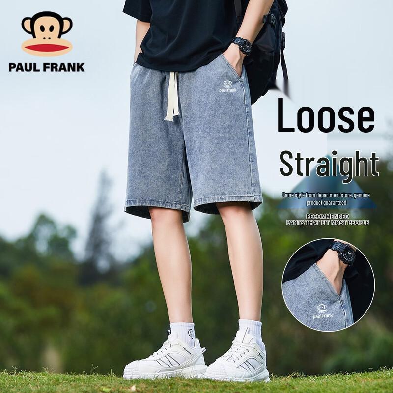 

paul frank Мужские джинсовые прямые повседневные шорты-бермуды 2XL