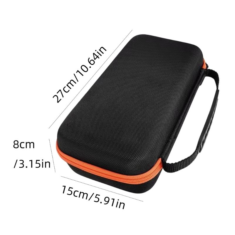 Strong EVA Fabric Wireless Microphone Case with Compartment Waterproof Double Microphone Storage Bag for Mics
