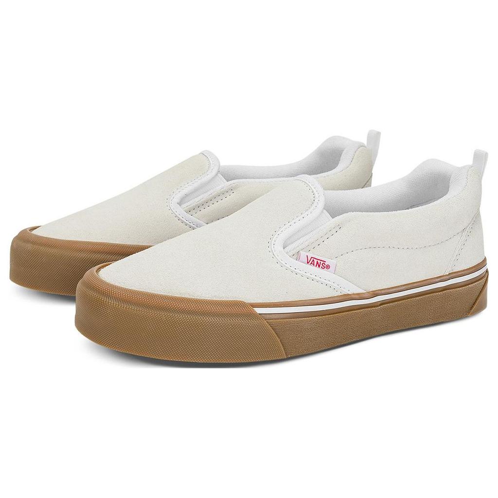 Vans Knu Slip-On Bílé s gumovou podrážkou Unisex Tenisky VN0009QDWHT
