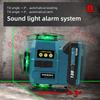 Yofidra 16 Lines 4D Laser Level Automatic 360 Horizontal Vertical Self-leveling Ultra Powerful Green Beam For 18V Battery