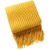 Sofa throw blanket, hotel air conditioning blanket, solid color knitted blanket, homestay bed end decorative blanket, versatile bed cover with