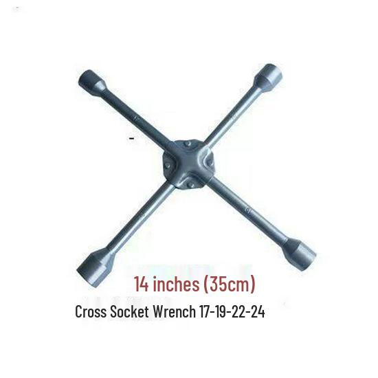 4-Way Car Tire Wrench - Extended Labor-Saving Disassembly Tool