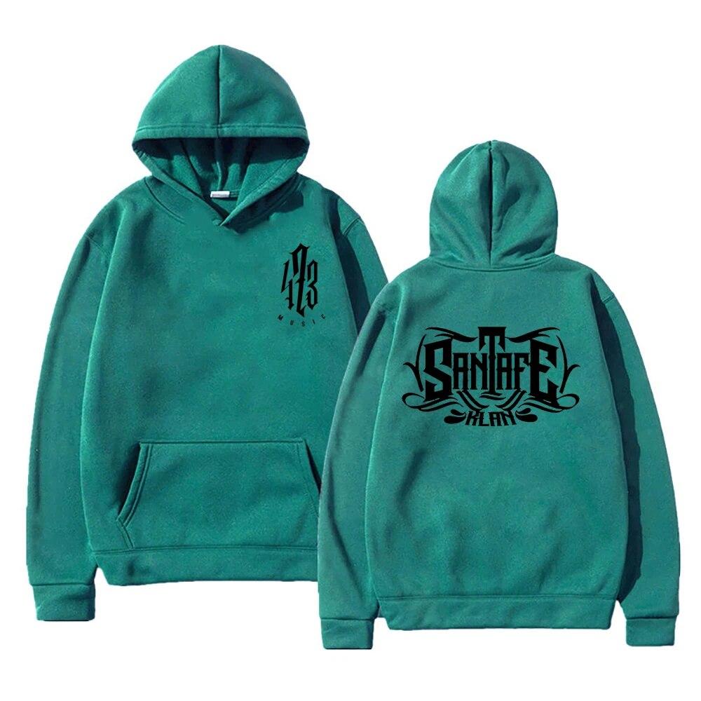 Santa Fe Klan Rapper Vintage Hoodie Fashion Unisex Harajuku Aesthetic Graphic Music Hoodies Unisex Streetwear Hooded Sweatshirts