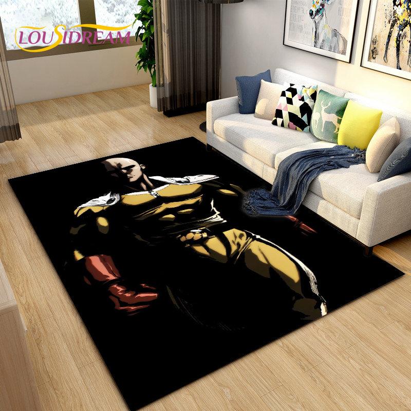 ONE PUNCH MAN, Anime Cartoon Area Rug,Carpets Rug for Living Room Bedroom Sofa Doormat Decoration,Kids Play Non-slip Floor Mat