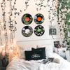 TracyArt Hippie Decor, Posters for Room Aesthetic - Botanical Wall Art, Record Decor, 4 Pcs 12"