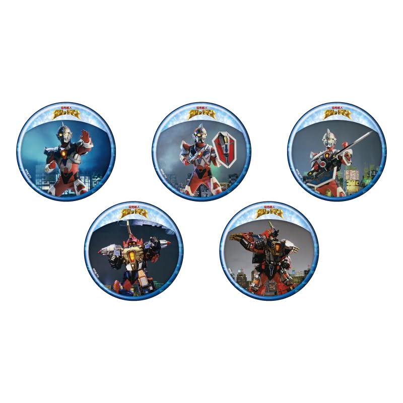 

Lightning Superhuman Gridman 01 Can Badge 5 Piece BOX [Scene Photo]