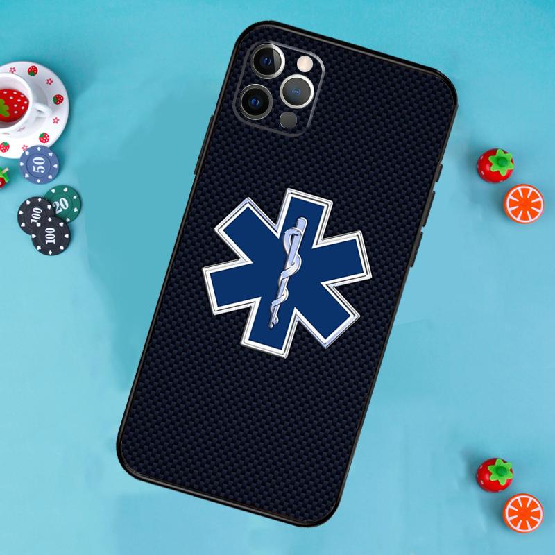 Emergency Medical Star of Life Phone Case For iPhone 17 Air 16 15 14 13 11 12 Pro Max 13 12 mini 15 16 Plus 16e Cover Funda