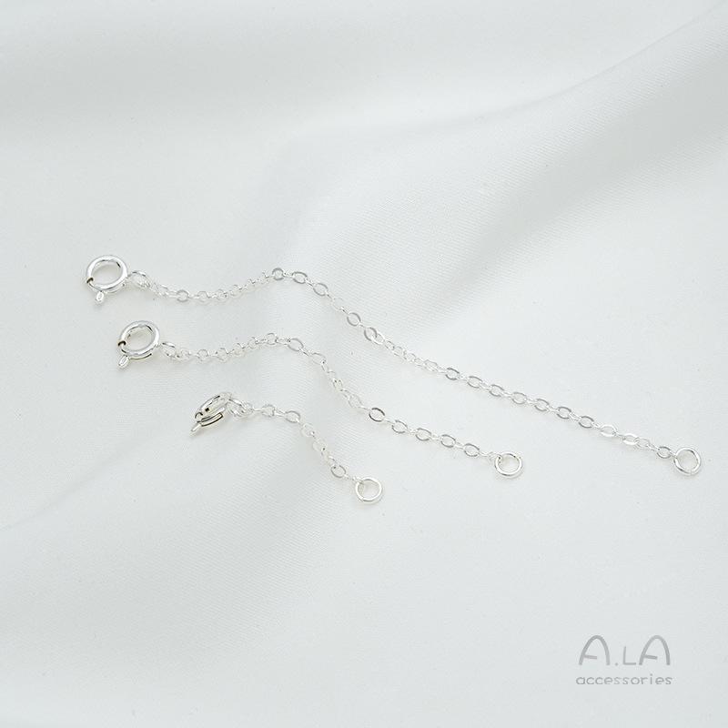 14K Gold-Plated DIY Jewelry Accessory Set: Bracelet, Necklace, Closed-End Ring, Extension Chain, Lengthened Safety Chain, with Pearl Details