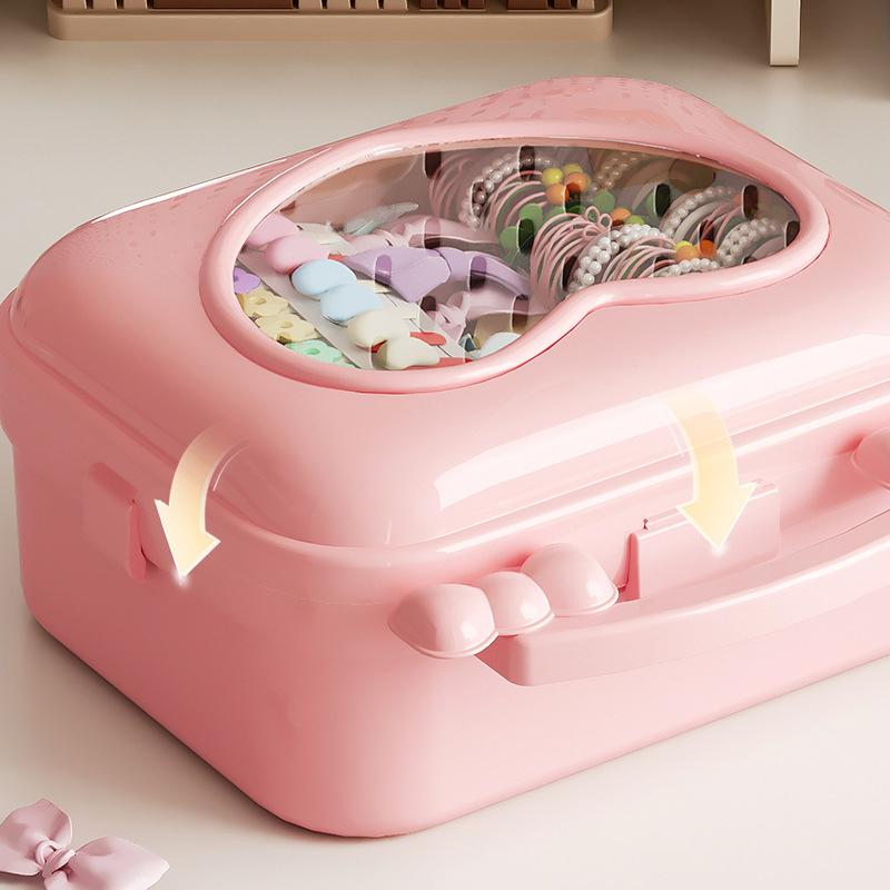 Lovely Hairpin Storage Box Cute Girls Jewelry Box Children's Hair Accessories Storage Box Toy Storage Box Jewelry Storage