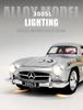 1:32 Classic 300SL Alloy Car Model with Lights & Sound Effects - Cyberpunk Arcade Display