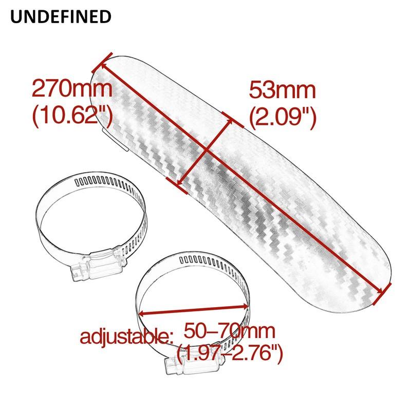 For Harley BMW Yamaha Kawasaki Honda Chopper Custom Universal Motorcycle Exhaust Muffler Pipe Protector Heat Shield Cover Guard