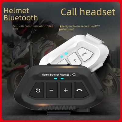 Căști Bluetooth pentru motocicletă LX2: Căști 5.3 de lungă durată, cu reducere a zgomotului, compatibile cu cască