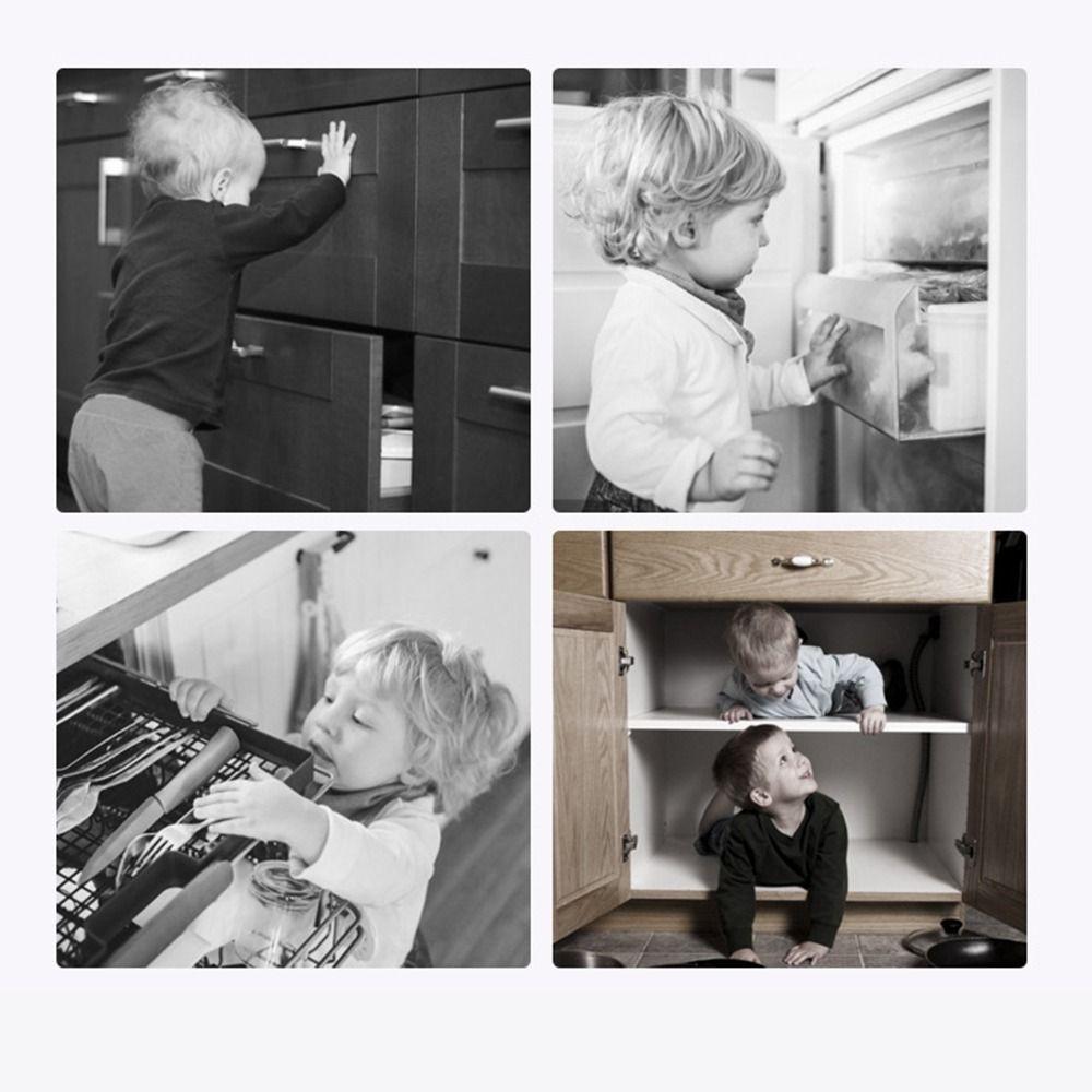 2Pcs No Tools Installation Child Safety Lock Refrigerator Safety Buckle  Kitchen Security