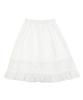 Naien Dot See-Through Frill Midi Skirt