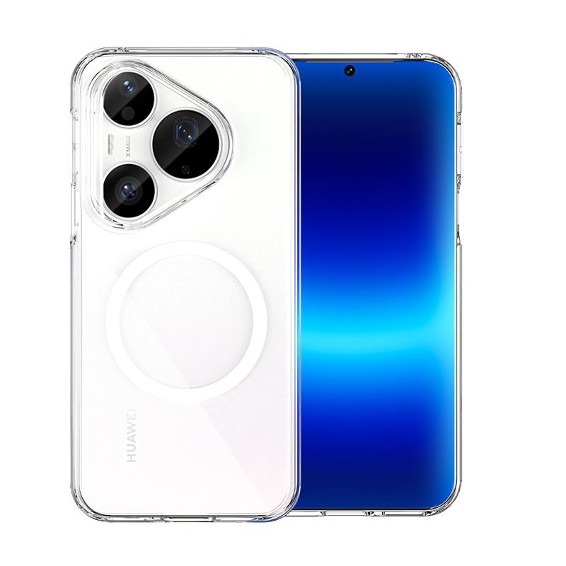 For Huawei Pura 90 Pro Max and Pura 90 Pro Case Magnetic Clear Non-Yellowing Skin Friendly Screen Lens Protection Soft Cover