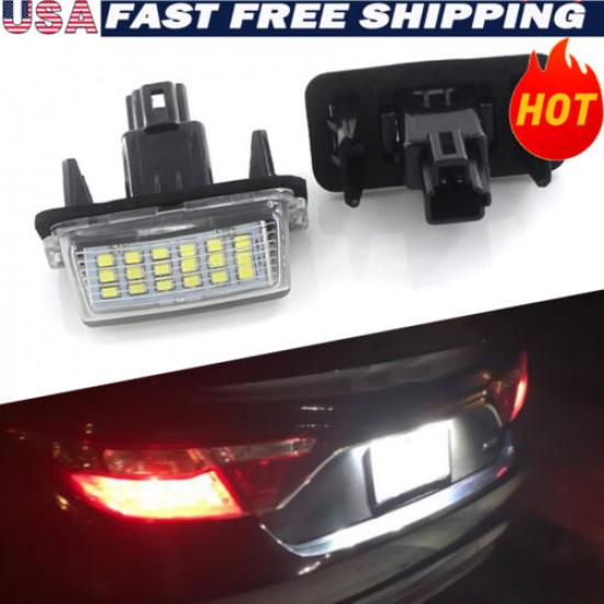 For 2014 2015- Toyota Highlander White 18 LED License SMD Plate Lights Pair