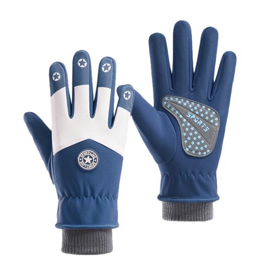 

Kids Ski Gloves Waterproof Fleece Lined Winter Gloves Warm Windproof Gloves with Non-Slip Palms for Boys Girls Skiing Snowboarding Cycling M