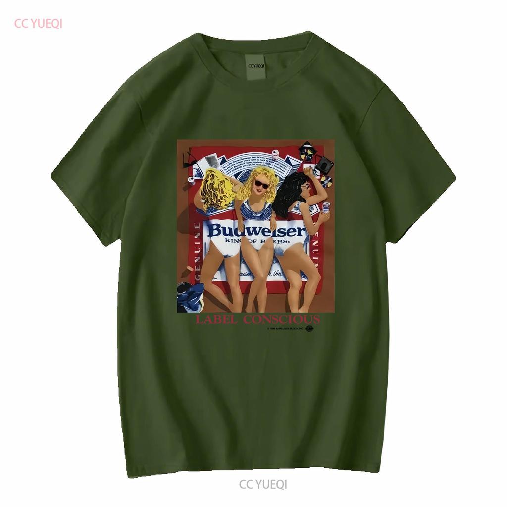 1989 Budweiser Vintage T Shirt Vintage Washed Comfortable Soft Stretched Casual Fashion Streetwear Top For Everyday Wear