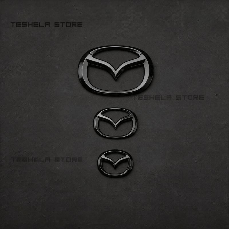 AAEU1 For MAZDA MX5 NC 2005-2015 Car Styling Front Badge Rear Trunk Emblems Car Letters Fender Badge Trunk Nameplate Logo Sticker