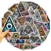 50 Eye of God Stickers Personalized Decoration Guitar Laptop Suitcase DIY Waterproof Stickers