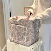 Portable Floral Printing Mummy Baby Bag Multifunctional Large Capacity Storage Bag Cotton Lightweight Crossbody Bag Baby Care