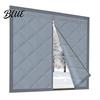 Reusable Window Insulation Winter Thermal Insulation Hook-and-Loop Cover with Zipper Quilted Energy Efficient Curtains Oxford Cloth for Cold