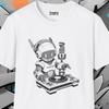 Robot Transform DJ Tee Unisex Adult T-Shirt HIP HOP Anime Graffiti-Style Design