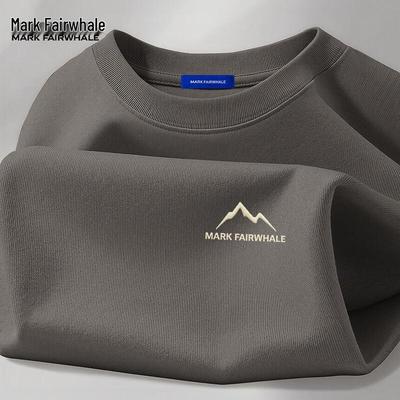 Men's Heavyweight Pure Cotton Long-Sleeve T-Shirt
