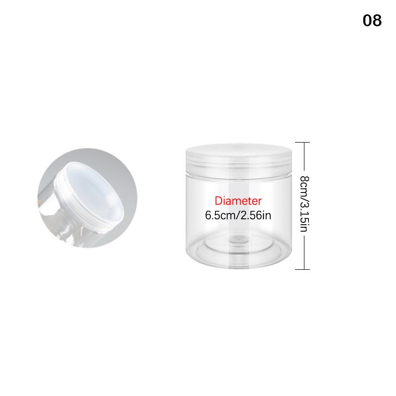 Plastic Packing Bottle Pet Clear Empty Seal Bottle Circular Bucket Storage Biscuit Jar Food Grade Sealed Cans Tank Container