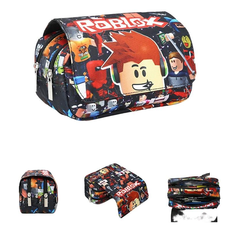 3d New Virtual World Roblox Dual-layer Pencil Case For Elementary And Middle School Students