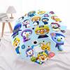Pororo Cartoon Characters Collection Portable Automatic Umbrella With Elegant Collapsible Sturdy 8 Rib Shaft Durable Plastic Iron Perfect For Outdoor