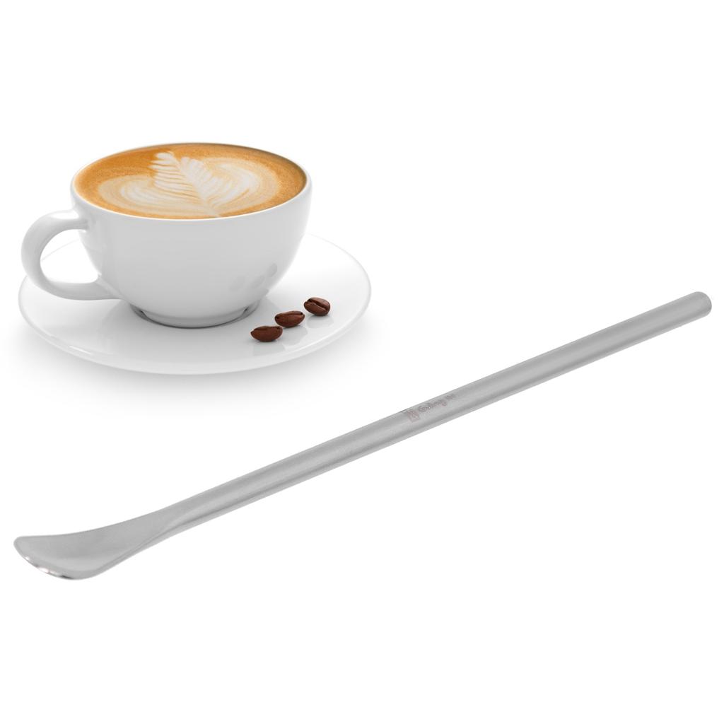 Coffee Tea Spoons Beverage Stir Rods Brushed 304 Stainless Steel Long Handle Silver for Home Bar Office Lounge