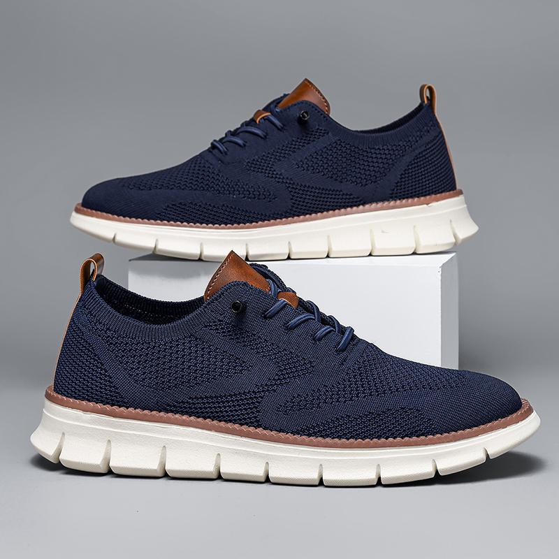 Men's Shoes Breathable Mesh Lace Up Walking Shoes Anti Slip Comfortable Athletic Shoes Lightweight Sneakers for Men