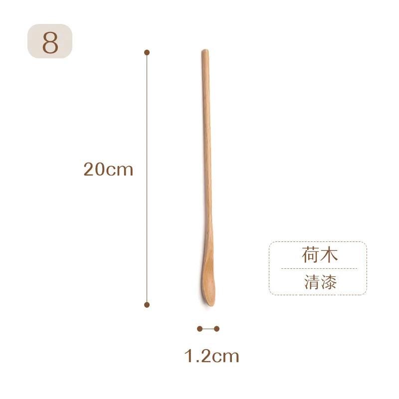 Vařečka Míchání Rýže Lžíce na salát Dlouhá rukojeť Dezert Koření Cukr Sůl Koření Lžíce Nádobí Kuchyňské nářadí 1 kus
