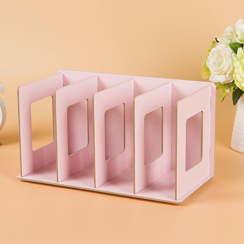 

Настольная полка для хранения с креативной стойкой для CD и DVD, сделай сам, для дома и офиса