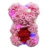 15*15*22cm Věčný Růžový Medvídek Vícebarevný Narozeniny Valentýn Květina Družička Dárek k Narozeninám pro Přítelkyni