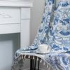 Printed Curtains Simple Modern Curtains Balcony Living Room Floating Curtains Curtains