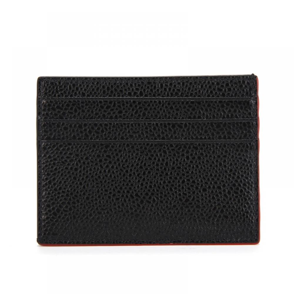 Tom Brown Maw165b 05581 001 Pebble Grain Three Line Tab Card Holder
