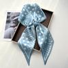 Scarf Women Dot Print Long Silk Feeling Bag Tie Neck Skinny Scarves Female Foulard Hairband Print Lady Neckerchief Ribbon
