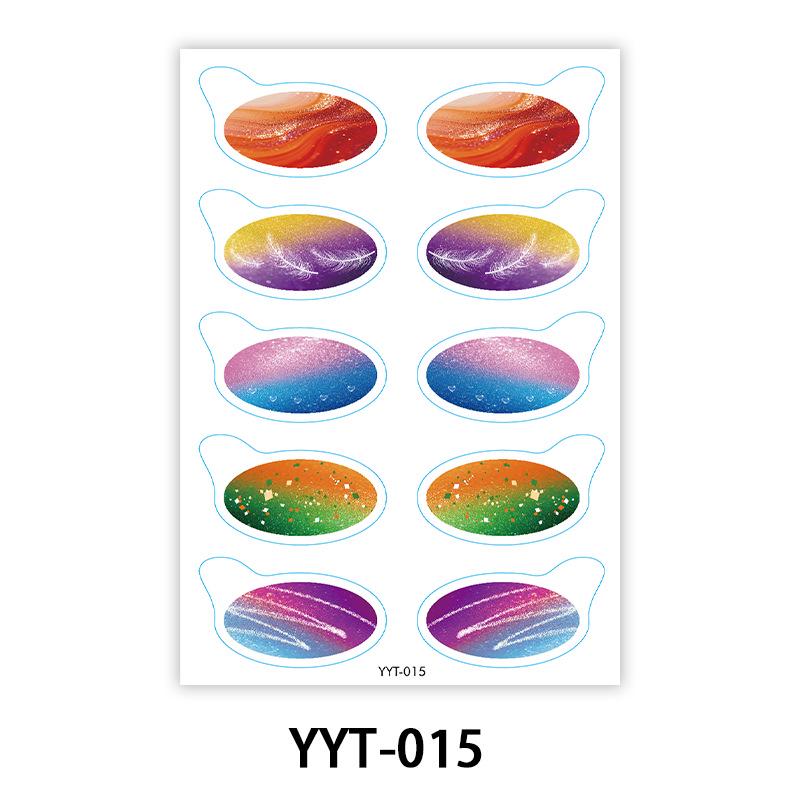 European & American Waterproof Eyeshadow Stickers Temporary Eye Makeup Tattoo